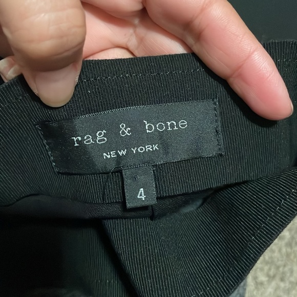 Rag and Bone Front Lamb Leather Pull On Pants - Picture 6 of 7